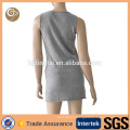 Grey color summer fashion wool one piece dress